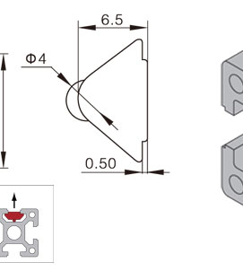 鋁型材彈性螺母物理參數2