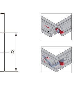 鋁型材彈性扣件安裝示意圖1 鋁型材彈性扣件安裝示意圖1