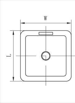 端面蓋板頂視圖 端面蓋板頂視圖